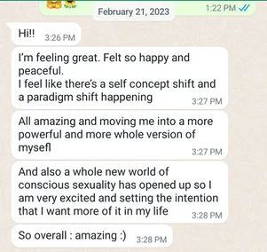 Client testimonial for Tantric Eric