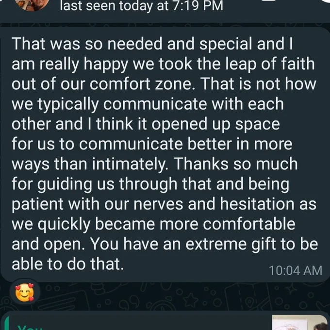 Client testimonial for Tantric Eric