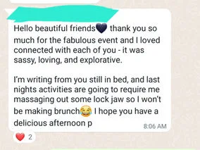 Client testimonial for Tantric Eric