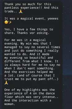 Client testimonial for Tantric Eric