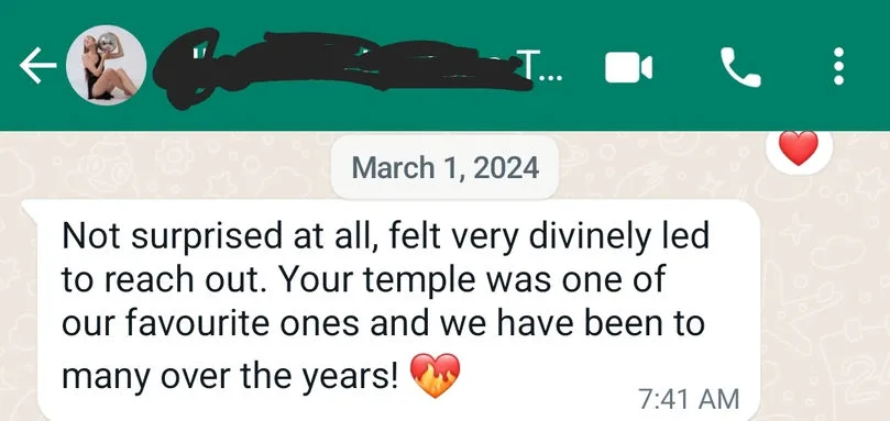 Client testimonial for Tantric Eric